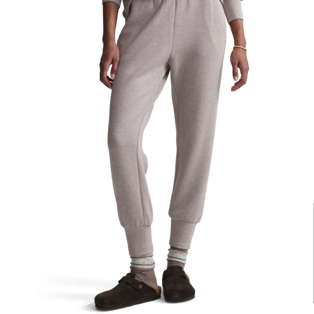 Varley Soft Taupe Mark Fleck Slim Cuff Joggers Medium
